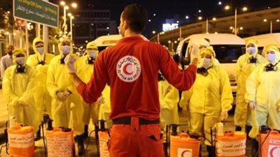 الهلال الأحمر: 24 متطوعًا يوميًا لتطهير 