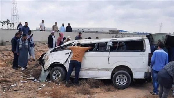 حادث انقلاب سيارة