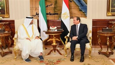 السيسي وبن زايد يتفقان على تفعيل عملية السلام بين الجانبين الفلسطيني والإسرائيلي