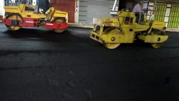 رصف طرق بلبيس بالشرقية