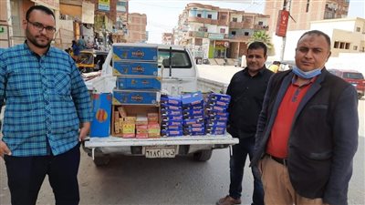 ضبط 1300 سلعة غذائية منتهية الصلاحية داخل محل بقالة بمركز طامية في الفيوم