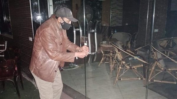 تشميع مقاه بدمياط