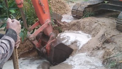 مياه القناة: إصلاح كسور المواسير المفاجئة خلال الـ24 ساعة الماضية (صور) 
