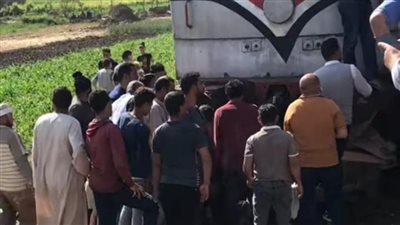 اصطدام قطار منوف بـ