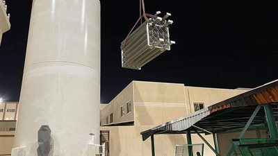 تركيب خزانات الأكسجين بمستشفيات الحميات والصدر بدمياط