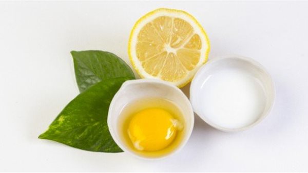 قشر البيض والليمون