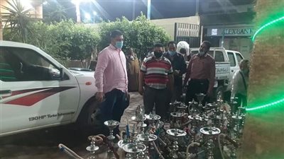 ضبط 50 شيشة وتحرير 5 محاضر خلال حملة ليلية بساحل سليم بأسيوط