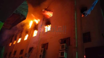 تحقيقات موسعة في حريق كنيسة مارمينا وانتشار مكثف لقوات الأمن بمحيطها