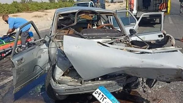 حادث تصادم بطريق