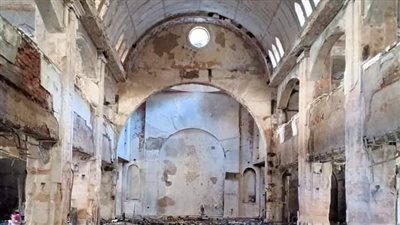 جمعة الآلام.. النيران تلتهم هيكل المسيح وأيقونات القديسين بكنيسة مارمينا (صور)