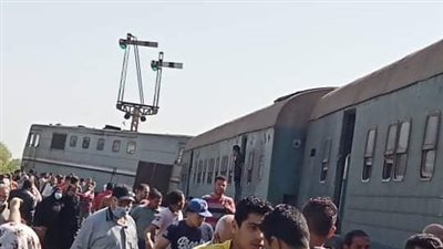 إصابة سائق حادث  قطار 