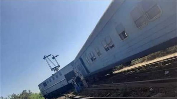 خروج قطار دمياط المنصورة