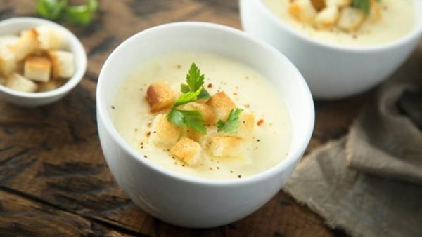  شوربة القرنبيط بالكافيار