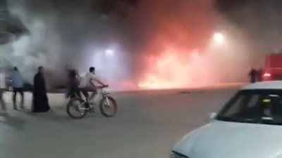 حريق هائل في فرن مخبوزات بالمحلة.. والتحريات: انفجار أسطوانات غاز 