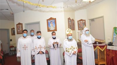 أسقف المنيا يترأس قداسًا بالكنيسة الملحقة بمستشفى 57357 