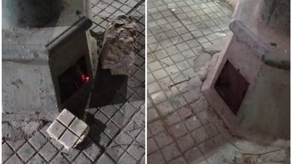 عمود الإنارة قبل