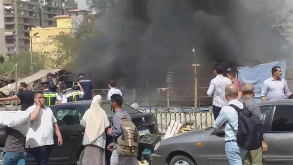حريق بجوار موقف أحمد