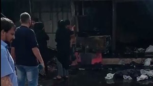 حريق بجوار شقة موقف