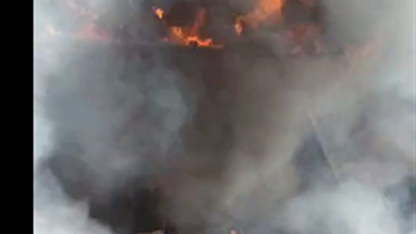 حريق بعزبة النخل