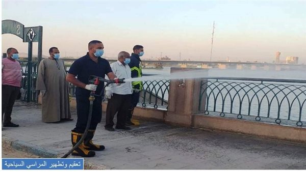 تعقيم وتطهير المراسي