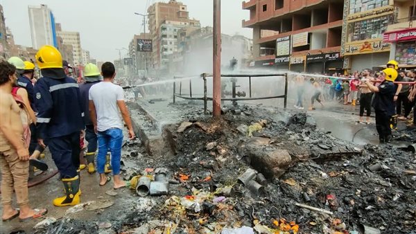 حريق بشبر ا الخيمة