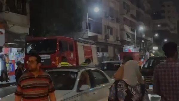 حريق شقة في الدقي