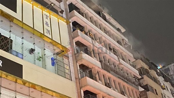 حريق شقة بالدقي