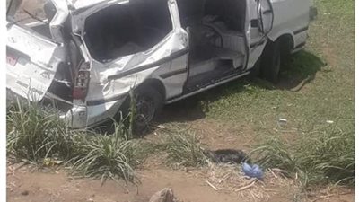 إصابة 6 أشخاص في انقلاب سيارة ميكروباص بطريق الإسماعيلية القاهرة الصحراوي