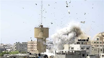  مقاتلات إسرائيلية تستهدف مقر داخلية حماس في غزة