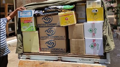 ضبط سيارة مُحملة بـ3500 عبوة مبيدات زراعية مجهولة بكفر الشيخ 