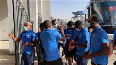 أنيمبا النيجيري يصل ستاد الدفاع الجوي استعدادًا لمواجهة بيراميدز