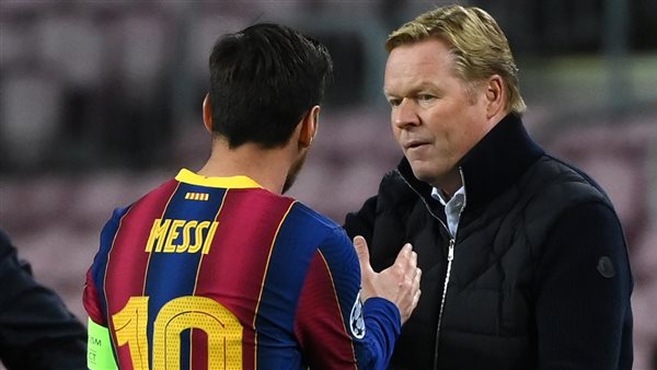 ميسي مع كومان المدير