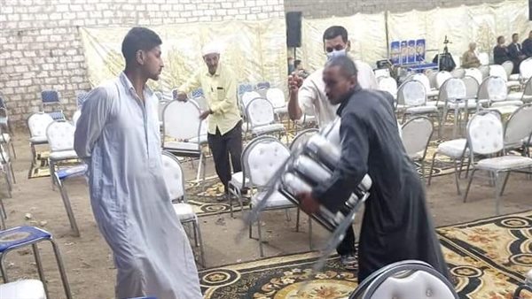 فض سرادق عزاء مخالف