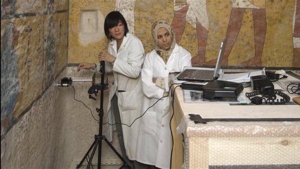دراسة مقبرة توت عنخ