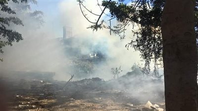 السيطرة على حريق بجوار ترعة المحمودية بحي غرب الإسكندرية