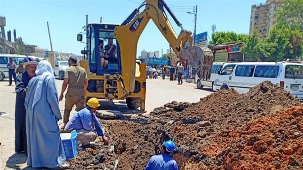 انفجار خط مياه بالشرقية