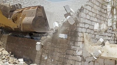 تنفيذ 5 حالات تعدٍ على الأراضي الزراعية وأملاك الدولة بالمنيا