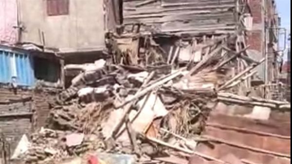 انهيار عقار في طنطا