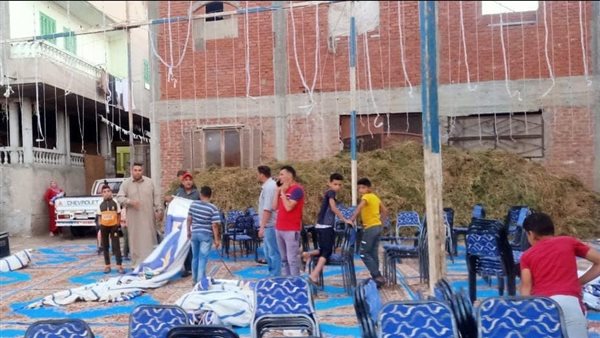 فض سرادق عزاء مخالف