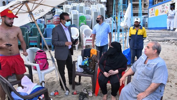 أحد الشواطئ في الإسكندرية