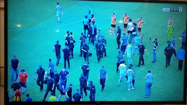 اشتباكات الترجي وشباب