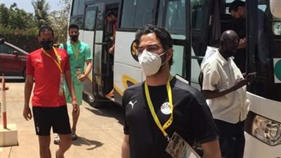 وصول منتخب مصر للكرة الشاطئية لملعب المباراة استعدادًا لمواجهة موزمبيق