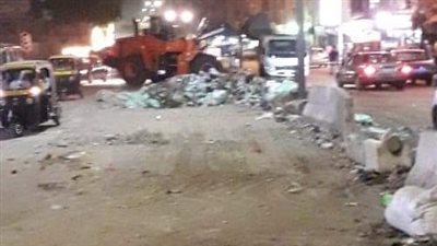 رفع 92 طن قمامة ومخلفات بشبرا الخيمة 