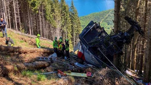حادث تليفريك بشمال