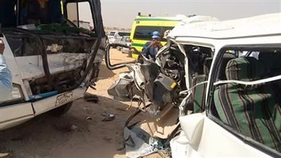 مصرع وإصابة 9 أشخاص في حادث سير على طريق الشيخ فضل بالمنيا (أسماء)