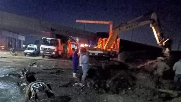 كسىر خط مياه الشرب