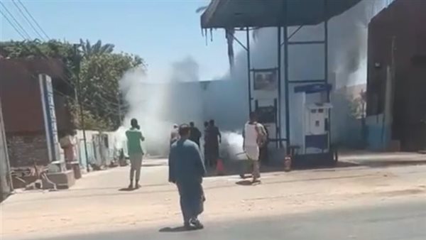 اشتعال موتوسيكل بمحطة