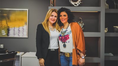 أحدث ظهور لحورية فرغلي مع رانيا محمود ياسين