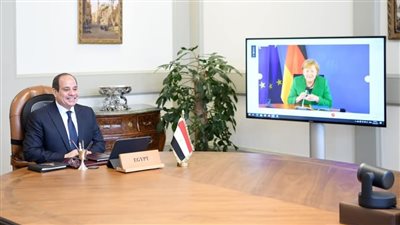 السيسي يؤكد تطلع مصر لتعظيم حجم الاستثمارات الألمانية في القاهرة