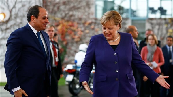 الرئيس السيسي وأنجيلا